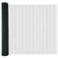 vidaXL Heksagoninė tvora 1,2 x 10 m PVC Žalia