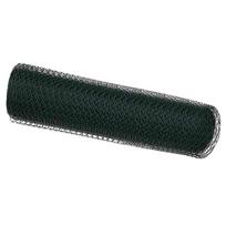 vidaXL Heksagoninė tvora 0,4 x 25 m PVC Žalia