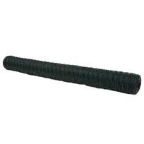vidaXL Heksagoninė tvora 1,6 x 50 m PVC Žalia