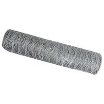 vidaXL Heksagoninė tvora 0,5 x 10 m Galvanizuotas plienas Sidabrinė