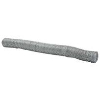 vidaXL Heksagoninė tvora 1 x 50 m Galvanizuotas plienas Sidabrinė