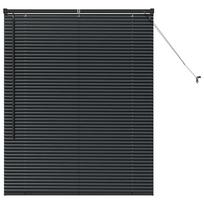 vidaXL Venecijos žaliuzės Juoda 130 x 105 cm 25 mm Aliuminis