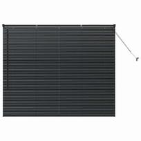vidaXL Venecijos žaliuzės Juoda 130 x 160 cm 25 mm Aliuminis