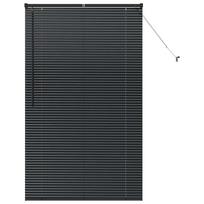 vidaXL Venecijos žaliuzės Juoda 175 x 100 cm 25 mm Aliuminis