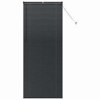 vidaXL Venecijos žaliuzės Juoda 220 x 85 cm 25 mm Aliuminis