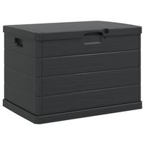 vidaXL Sodo saugojimo dėžė Plastmasė 77,5 x 54,5 x 53 cm Antracitas