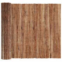 vidaXL Žievės tvora 400 x 125 cm Žievė Ruda
