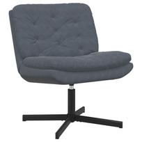 vidaXL Sukamas poilsio krėslas Tamsiai pilka 63 x 75 x 76 cm Aksomas