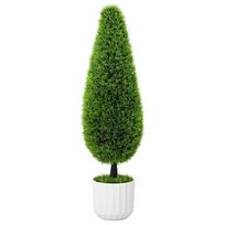 vidaXL Dirbtinis Pušis Žalia 24 x 24 x 90 cm Plastmasė
