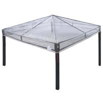 vidaXL Paviliono dangos keitimas 300 x 300 x 26 cm Skaidrus PVC