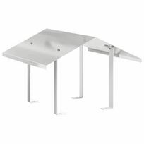 vidaXL Kaminų gaubtas Sidabro 50 x 50 x 37 cm Nerūdijantis Plienas