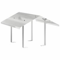 vidaXL Kaminų gaubtas Sidabro 50 x 60 x 37 cm Nerūdijantis Plienas