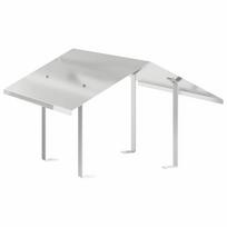 vidaXL Kaminų gaubtas Sidabro 60 x 60 x 38 cm Nerūdijantis Plienas