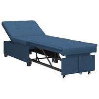 vidaXL Ištraukiama sofa-lova Mėlyna 194 x 50 x 82 cm audinys