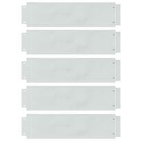 vidaXL Vejos borteliai 5 vnt. 100 x 25 x 0,07 cm Galvanizuotas plienas