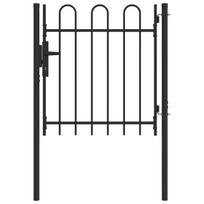 vidaXL Tvora vartai BOXTEL 103 x 150 cm Pilka Užrakintas