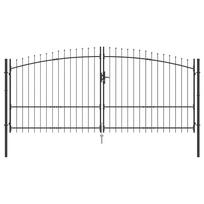 vidaXL Dviejų durų vartai WOERDEN 400 x 224,5 cm Plienas Užrakintas