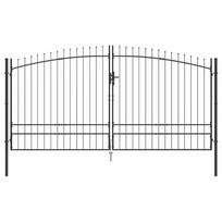 vidaXL Dviejų durų vartai WOERDEN 400 x 249,5 cm Plienas Užrakintas