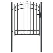 vidaXL Tvoros vartai su smailiais EMMEN 104 x 117 cm Užrakintas