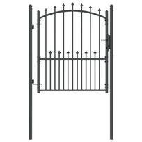 vidaXL Tvoros vartai su smailiais EMMEN 104 x 109,5 cm Užrakintas