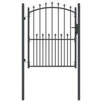 vidaXL Tvoros vartai su smailiais EMMEN 104 x 117 cm Užrakintas