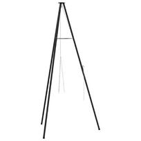 vidaXL Laužavietės trikojis Juoda 92 x 92 x 151,5 cm Plienas