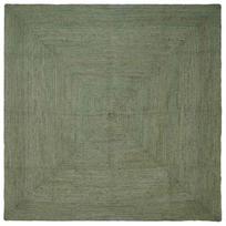 vidaXL Kilimas Alyvuogių žalia 300 x 300 cm Džiutas