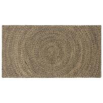 vidaXL Kilimas Natūrali ir juoda 80 x 150 cm Džiutas