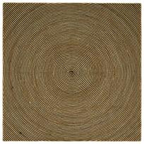 vidaXL Kilimas Natūrali ir juoda 200 x 200 cm Džiutas