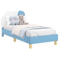 vidaXL Vaikiška lovos konstrukcija su galvūgaliu Mėlyna 80 x 160 cm PU
