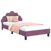 vidaXL Vaikiška lovos konstrukcija su galvūgaliu Violetinė 90 x 200 cm