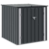 vidaXL Sodo saugojimo dėžė Juoda 101,5 x 107 x 100 cm Plienas
