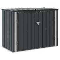 vidaXL Sodo saugojimo dėžė Juoda 151,5 x 82 x 110,5 cm Plienas