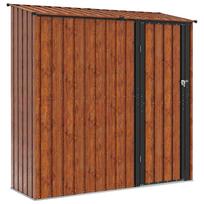 vidaXL Sodo pašiūrės Ruda 203,5 x 73 x 200 cm Metalas