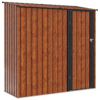 vidaXL Sodo pašiūrės Ruda 203 x 85,5 x 200 cm Metalas