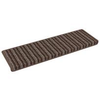 vidaXL Savaime prilipantys laiptų kilimėliai 15 vnt. 65 x 21 x 4 cm