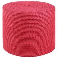 vidaXL Džiuto virvė 6 mm Raudona 100% Tossa jutas
