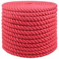 vidaXL Džiuto virvė 24 mm Raudona 100% Tossa jutas