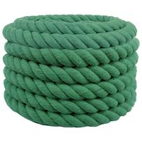 vidaXL Medvilninė virvė 40 mm 10 m Žalia 100% Medvilnė