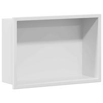 vidaXL Dušo niša Balta 30 x 20 x 9,5 cm Nerūdijantis plienas