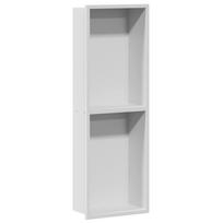 vidaXL Dušo niša Balta 60 x 20 x 9,5 cm Nerūdijantis plienas