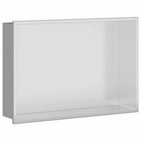 vidaXL Dušo niša Sidabrinė 45 x 30 x 9,5 cm Nerūdijantis plienas