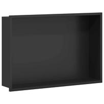vidaXL Dušo niša Juoda 45 x 30 x 9,5 cm Nerūdijantis plienas