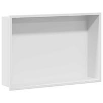 vidaXL Dušo niša Balta 45 x 30 x 9,5 cm Nerūdijantis plienas