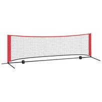 vidaXL Teniso tinklas Juoda ir raudona 301 x 90,5 x 87 cm Poliesteris