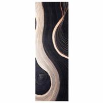 vidaXL Virtuvės kilimas Juoda 180 x 60 cm Aksomas