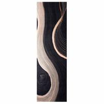 vidaXL Virtuvės kilimas Juoda 150 x 45 cm Aksomas