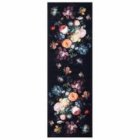vidaXL Virtuvės kilimas Juoda 180 x 60 cm Aksomas