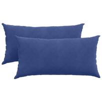 vidaXL Sofa Pagalvės 2 pcs Policijos mėlyna 80 x 40 cm