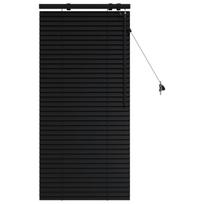 vidaXL Venecijos žaliuzės Juoda 55 x 130 cm 35 mm